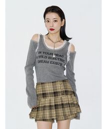 レースドッキングコンパクトロゴニット