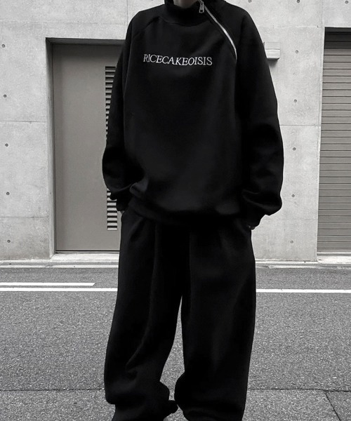 YACA（ヤーカ）の「zip sweat pullover/ジップスウェットプルオーバー（スウェット・レディース・ブラック/グレー・FREE）」の11枚目の写真