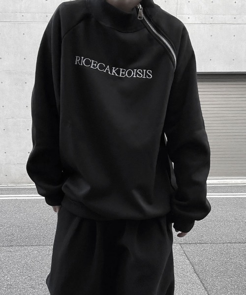 YACA（ヤーカ）の「zip sweat pullover/ジップスウェットプルオーバー（スウェット・レディース・ブラック/グレー・FREE）」の12枚目の写真