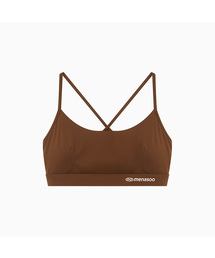 Cross Strap Bra Top_Brown