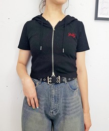 ラメフーディテレコカットソー