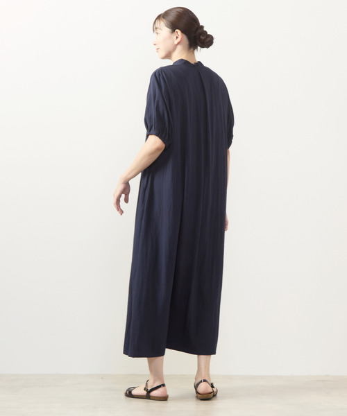 MELROSE claire(メルローズ クレール)の「【フラワーPT&無地アソートワンピース】(ワンピース・レディース・モカ/ネイビー/ブルー/ボルドー・FREE)」の8枚目の写真