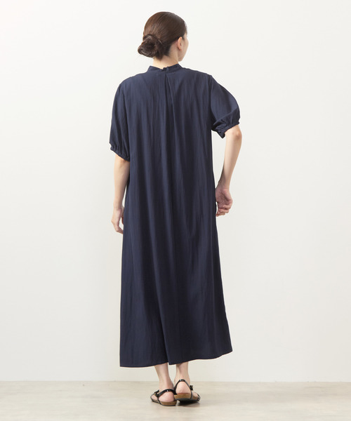 MELROSE claire(メルローズ クレール)の「【フラワーPT&無地アソートワンピース】(ワンピース・レディース・モカ/ネイビー/ブルー/ボルドー・FREE)」の9枚目の写真