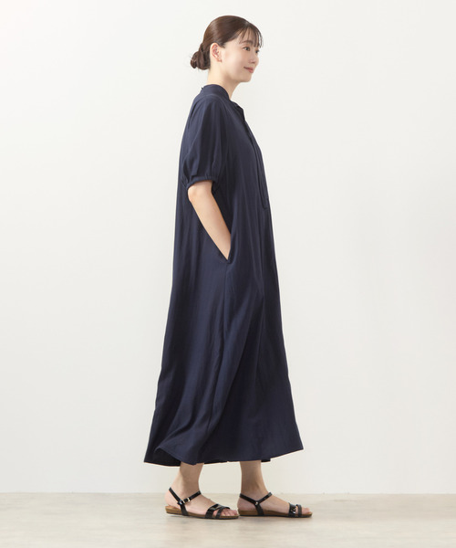 MELROSE claire(メルローズ クレール)の「【フラワーPT&無地アソートワンピース】(ワンピース・レディース・モカ/ネイビー/ブルー/ボルドー・FREE)」の12枚目の写真