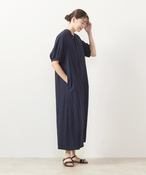MELROSE claire(メルローズ クレール)の「【フラワーPT&無地アソートワンピース】(ワンピース・レディース・モカ/ネイビー/ブルー/ボルドー・FREE)」の13枚目の写真