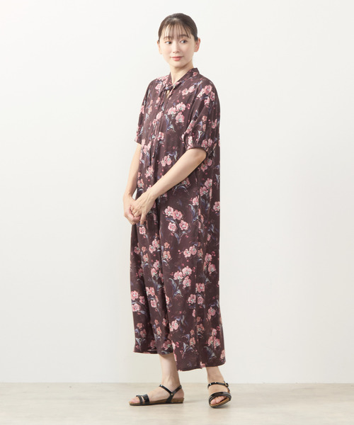 MELROSE claire(メルローズ クレール)の「【フラワーPT&無地アソートワンピース】(ワンピース・レディース・モカ/ネイビー/ブルー/ボルドー・FREE)」の19枚目の写真