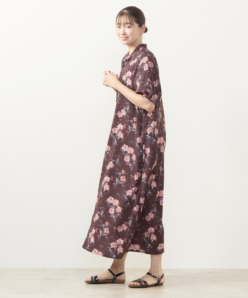 MELROSE claire(メルローズ クレール)の「【フラワーPT&無地アソートワンピース】(ワンピース・レディース・モカ/ネイビー/ブルー/ボルドー・FREE)」の20枚目の写真