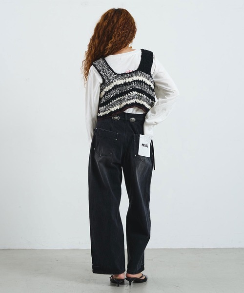 ROSE BUD（ローズバッド）の「mag.by c/HAND KNIT VEST（ベスト・レディース・ブラック・ONE SIZE）」の7枚目の写真
