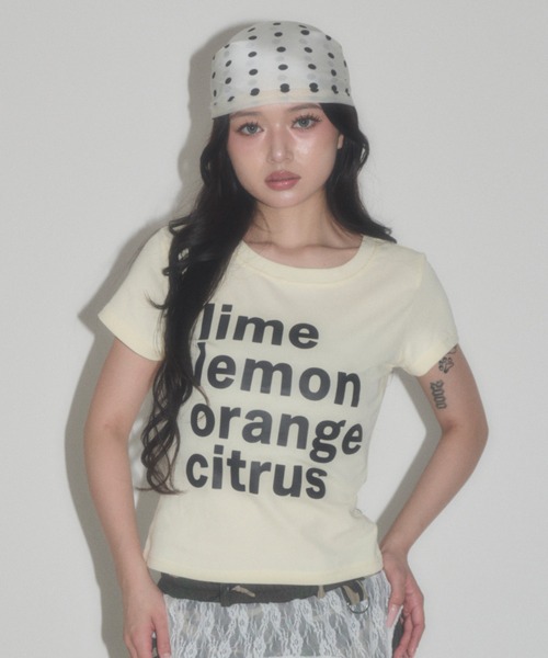 dispark（ディスパーク）の「DISPARK/【26年春夏新作】citrus T（Tシャツ/カットソー・レディース・イエロー/グリーン系その他・FREE）」の8枚目の写真