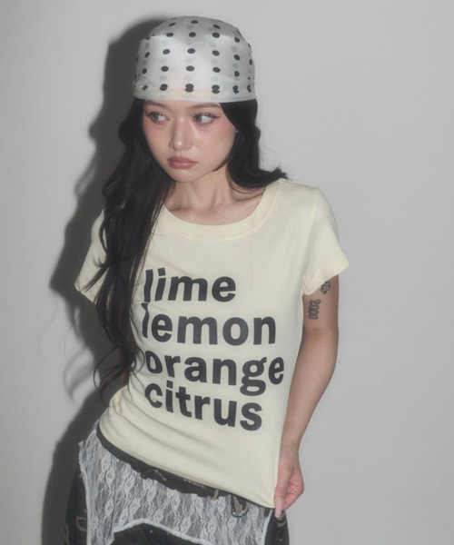 dispark（ディスパーク）の「DISPARK/【26年春夏新作】citrus T（Tシャツ/カットソー・レディース・イエロー/グリーン系その他・FREE）」の3枚目の写真