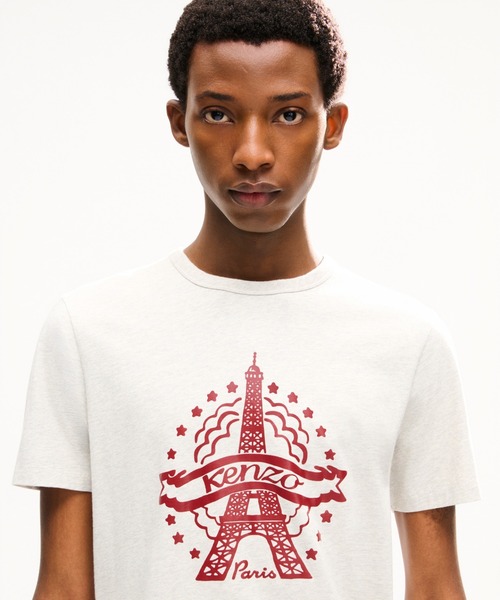 KENZO(ケンゾー)の「93KENZO EIFFEL TOWER DESIGN SLIM T-SHIRT(Tシャツ/カットソー・メンズ・グレー系その他・SMALL)」の1枚目の写真