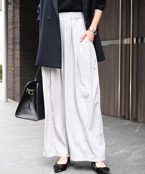 Ehre style（エーレスタイル）の「暑い日も快適！たくさん歩く日にきれ楽パンツ（その他パンツ・レディース・ネイビー/グレー/ブラック・M/L）」の12枚目の写真