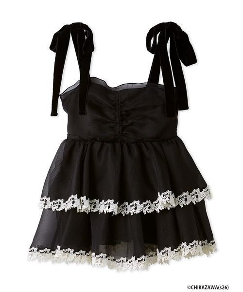 SNIDEL(スナイデル)の「【SNIDEL×近沢レース店】コラボチュニック(その他トップス・レディース・イエロー/オフホワイト/ブラック・F)」の3枚目の写真