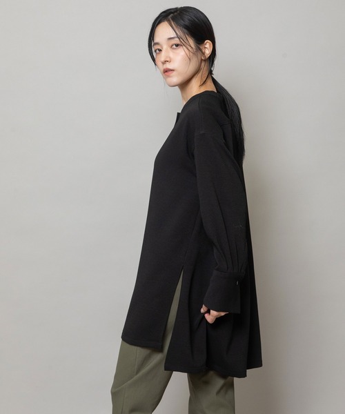 Munich(ミューニック)の「ヴィンテージダブルジョーゼットプルオーバーロングシャツ(シャツ/ブラウス・レディース・ブラック/ブラウン・FREE)」の10枚目の写真