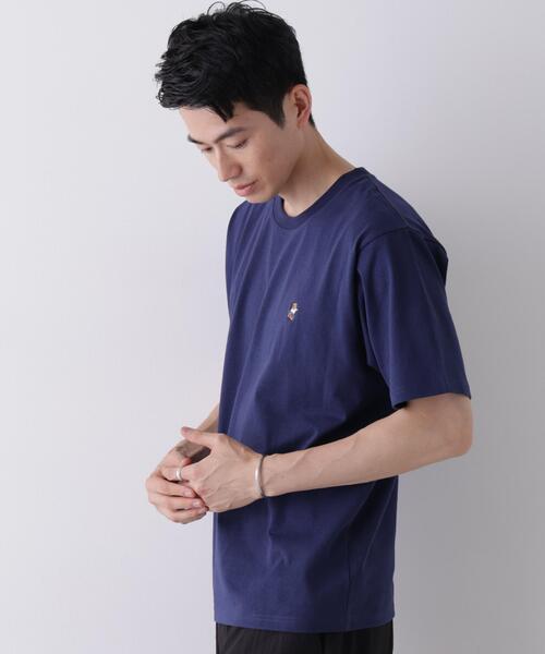NANO universe(ナノユニバース)の「ナノベアCOOL Tシャツ 半袖1 SK8(Tシャツ/カットソー・メンズ・ネイビー/ホワイト/ブラック・M/XL/L)」の3枚目の写真