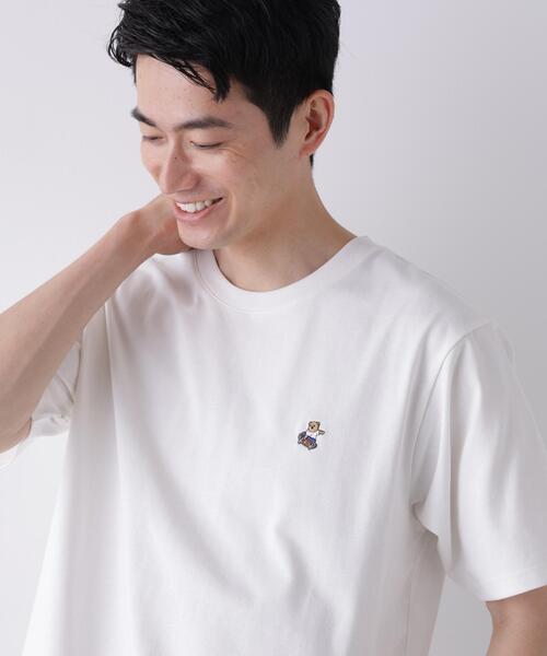 NANO universe(ナノユニバース)の「ナノベアCOOL Tシャツ 半袖1 SK8(Tシャツ/カットソー・メンズ・ネイビー/ホワイト/ブラック・M/XL/L)」の1枚目の写真