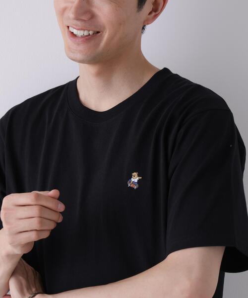 NANO universe(ナノユニバース)の「ナノベアCOOL Tシャツ 半袖1 SK8(Tシャツ/カットソー・メンズ・ネイビー/ホワイト/ブラック・M/XL/L)」の4枚目の写真