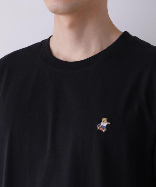 NANO universe(ナノユニバース)の「ナノベアCOOL Tシャツ 半袖1 SK8(Tシャツ/カットソー・メンズ・ネイビー/ホワイト/ブラック・M/XL/L)」の14枚目の写真