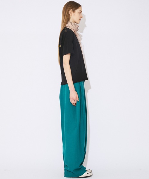 beautiful people（ビューティフルピープル）の「hight twist jersey regular-fit back foil print T-shirts（Tシャツ/カットソー・レディース・ブラック・38）」の8枚目の写真