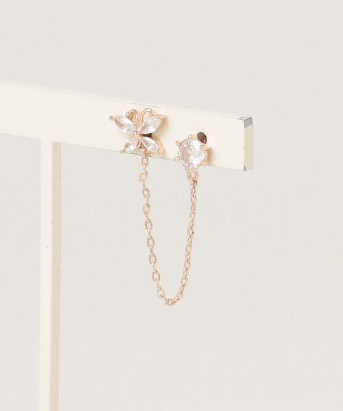 Vini(ヴィニ)の「バタフライ/プラネット チェーンピアス(ピアス(片耳用)・レディース・ピンク系1/ピンク系2/ピンク系3・ONESIZE)」の7枚目の写真