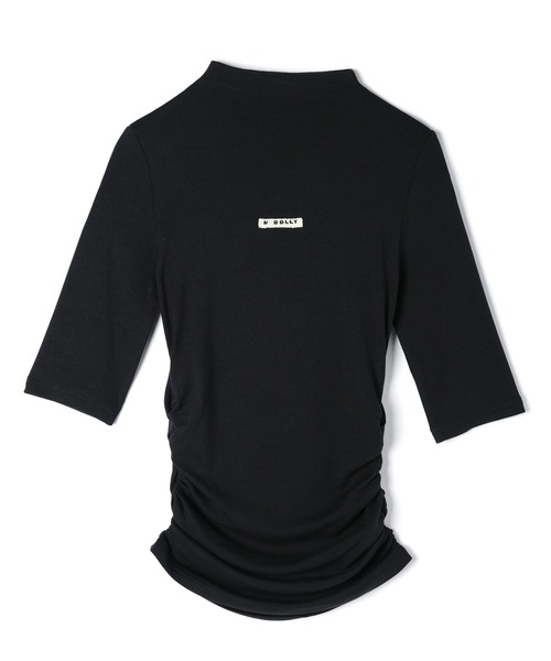 M DOLLY（エムドリー）の「*M DOLLY original* Side shirring logo tops / サイドシャーリングロゴトップス（Tシャツ/カットソー・レディース・アイボリー/グレー/ブラック・FREE）」の16枚目の写真