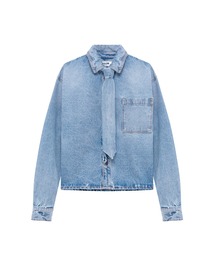 MSGM（エムエスジーエム）の「ロングタイ デニムシャツ（シャツ/ブラウス）」