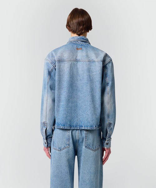 MSGM（エムエスジーエム）の「ロングタイ デニムシャツ（シャツ/ブラウス・メンズ・ライトブルー・39）」の3枚目の写真