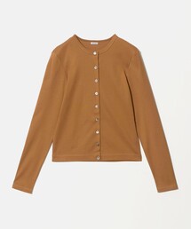 <Steven Alan>コットン フライス カーディガン