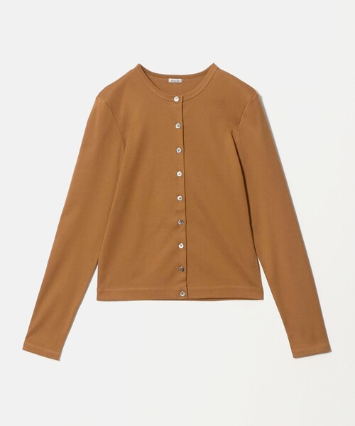 Steven Alan(スティーブンアラン)の「<Steven Alan>コットン フライス カーディガン(カーディガン/ボレロ・レディース・ライム/オフホワイト/レッド/ブラウン系/ブラック・FREE)」の3枚目の写真