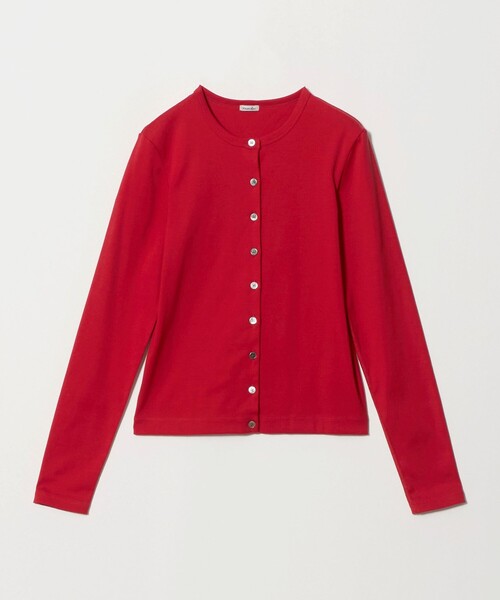 Steven Alan(スティーブンアラン)の「<Steven Alan>コットン フライス カーディガン(カーディガン/ボレロ・レディース・ライム/オフホワイト/レッド/ブラウン系/ブラック・FREE)」の5枚目の写真