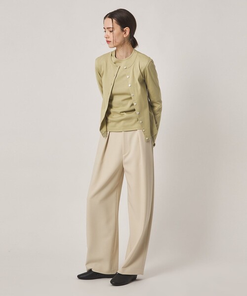 Steven Alan(スティーブンアラン)の「<Steven Alan>コットン フライス カーディガン(カーディガン/ボレロ・レディース・ライム/オフホワイト/レッド/ブラウン系/ブラック・FREE)」の6枚目の写真
