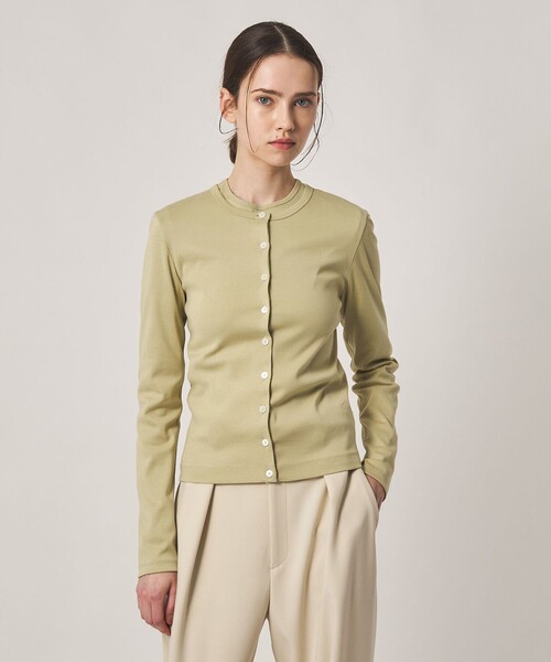 Steven Alan(スティーブンアラン)の「<Steven Alan>コットン フライス カーディガン(カーディガン/ボレロ・レディース・ライム/オフホワイト/レッド/ブラウン系/ブラック・FREE)」の7枚目の写真