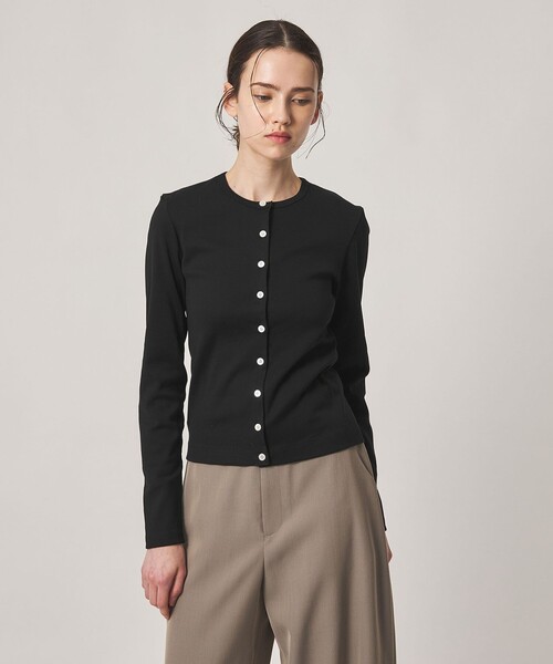 Steven Alan(スティーブンアラン)の「<Steven Alan>コットン フライス カーディガン(カーディガン/ボレロ・レディース・ライム/オフホワイト/レッド/ブラウン系/ブラック・FREE)」の8枚目の写真