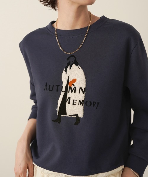 Bou Jeloud(ブージュルード)の「布帛切替レディプルオーバー(Tシャツ/カットソー・レディース・ブラウン/ネイビー/オフホワイト・FREE)」の9枚目の写真