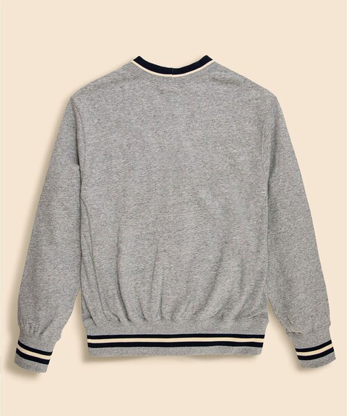 BROOKS BROTHERS（ブルックスブラザーズ）の「コットン　スウェット　Vネック　レタードカーディガン（スウェット・メンズ・グレー・SMALL/LARGE/X-LARGE）」の2枚目の写真