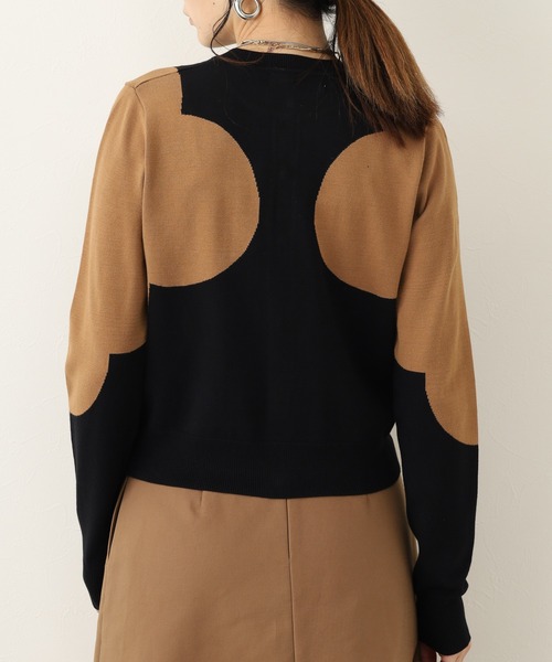 Orla Kiely(-)の「グランドペタル カーディガン(カーディガン/ボレロ・レディース・ブラック・36/S)」の12枚目の写真