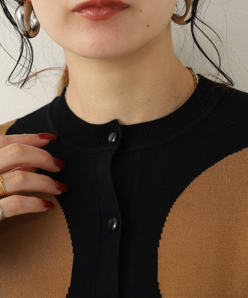 Orla Kiely(-)の「グランドペタル カーディガン(カーディガン/ボレロ・レディース・ブラック・36/S)」の13枚目の写真