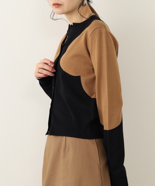 Orla Kiely(-)の「グランドペタル カーディガン(カーディガン/ボレロ・レディース・ブラック・36/S)」の5枚目の写真