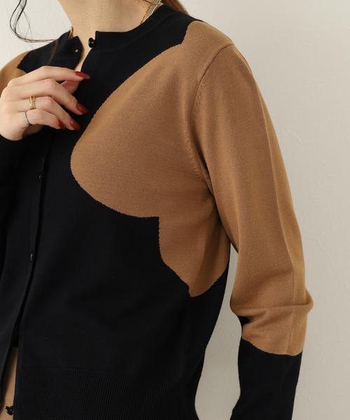 Orla Kiely(-)の「グランドペタル カーディガン(カーディガン/ボレロ・レディース・ブラック・36/S)」の6枚目の写真