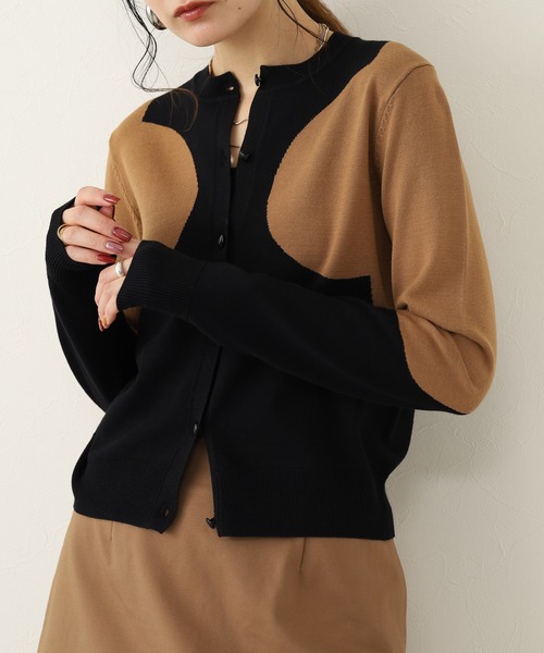 Orla Kiely(-)の「グランドペタル カーディガン(カーディガン/ボレロ・レディース・ブラック・36/S)」の3枚目の写真