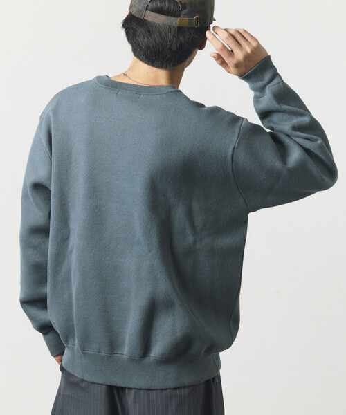 FREAK'S STORE（フリークスストア）の「ウォッシャブル スウェットライク クルーネックニット/静電気ケア（Tシャツ/カットソー・メンズ・ブラック/チャコールグレー/ブラウン/ブルーグリーン/その他13/オレンジ/オフホワイト・LARGE/MEDIUM）」の21枚目の写真