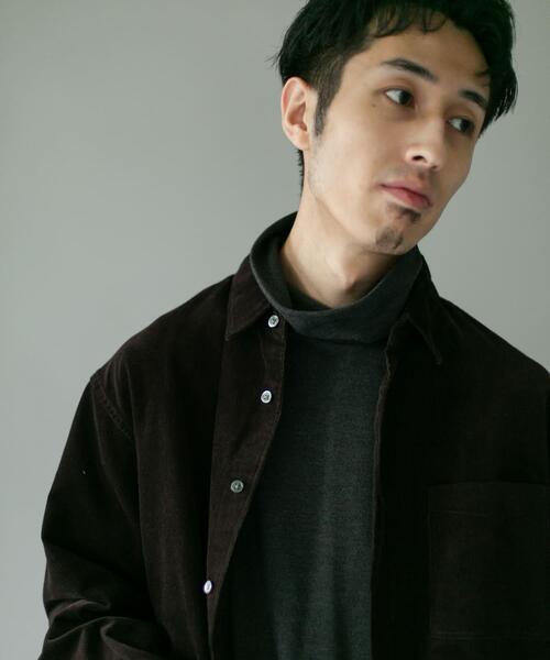 URBAN RESEARCH DOORS(アーバンリサーチドアーズ)の「タートルネック スムース ロングスリーブTシャツ(Tシャツ/カットソー・メンズ・ブラウン/チャコールグレー・LARGE/MEDIUM)」の8枚目の写真