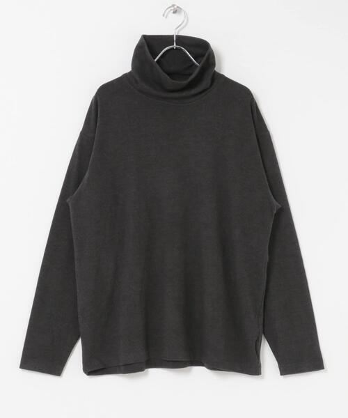 URBAN RESEARCH DOORS(アーバンリサーチドアーズ)の「タートルネック スムース ロングスリーブTシャツ(Tシャツ/カットソー・メンズ・ブラウン/チャコールグレー・LARGE/MEDIUM)」の13枚目の写真