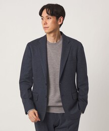 A DAY IN THE LIFE UNITED ARROWS（アデイインザライフユナイテッドアローズ）の「メランジジャージー チェック  2ボタン ジャケット -セットアップ対応- <A DAY IN THE LIFE>（テーラードジャケット）」