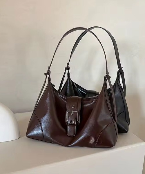 ammy.(エイミードット)の「【 ammy. / エイミードット 】 ワイドバックル ベルトデザイン 2way ショルダーバッグ(ショルダーバッグ・レディース・ダークブラウン/ブラック・FREE)」の10枚目の写真