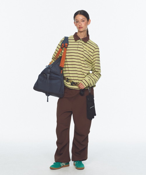 MENASOO（ミナス）の「Vintage Stripe Rugby T Shirt_Yellow（ポロシャツ・レディース・イエロー・1/2）」の11枚目の写真