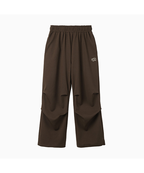MENASOO(ミナス)の「Waffle Layered Waist Pants_Brown(スウェットパンツ・レディース・ブラウン・1/2)」の1枚目の写真