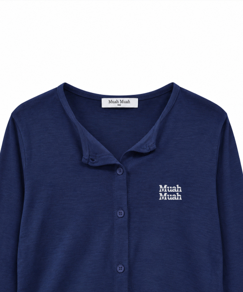 muahmuah（ムーアムーア）の「レイヤード フリル カーディガン [ネイビー]（Tシャツ/カットソー・レディース・その他・FREE）」の17枚目の写真