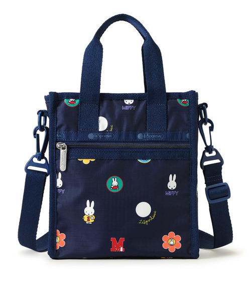 Miffy（ ミッフィー）の「【LeSportsac×Miffy】MINI N/S TOTE ミッフィーネイビーポルカドット（ショルダーバッグ・レディース・ブルー・FREE）」の4枚目の写真