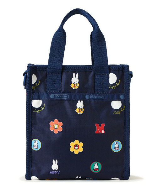 Miffy（ ミッフィー）の「【LeSportsac×Miffy】MINI N/S TOTE ミッフィーネイビーポルカドット（ショルダーバッグ・レディース・ブルー・FREE）」の6枚目の写真